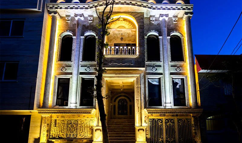 نورپردازی نمای ساختمان در نوشهر